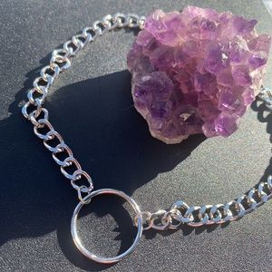 Silver O ring Choker💫